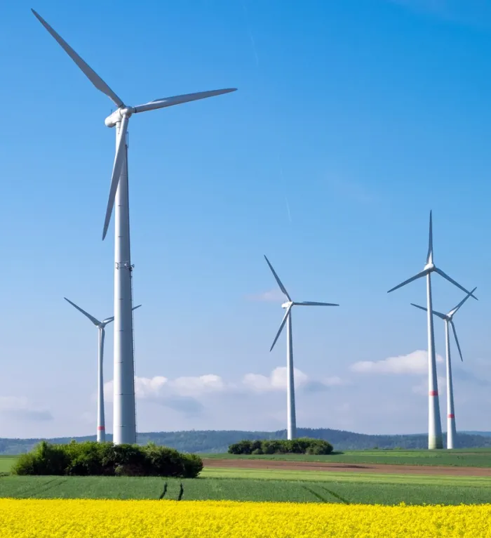 Ein Bild von Windrädern